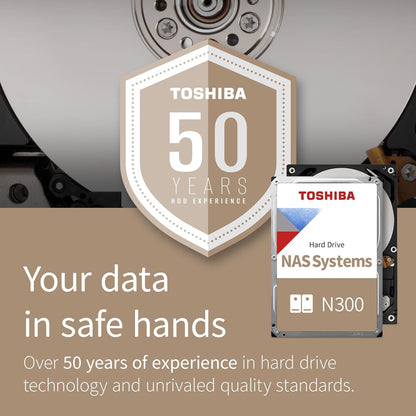 TOSHIBA 8.9cm (3.5") 8TB SATA3 NAS N300 7200RPM internal bulk