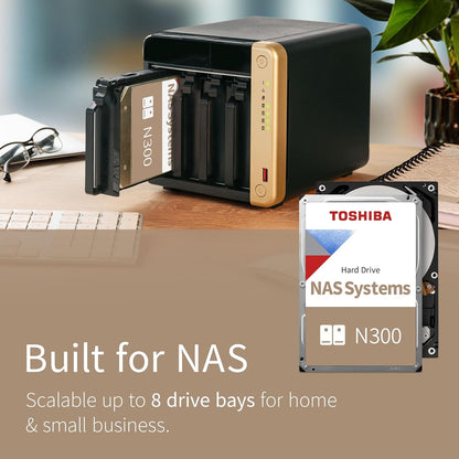 TOSHIBA 8.9cm (3.5") 8TB SATA3 NAS N300 7200RPM internal bulk