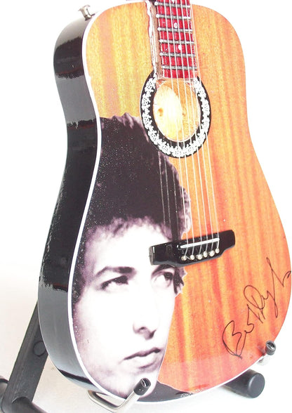 Mini Chitarra Da Collezione Replica In Legno - Bob Dylan - Tribute