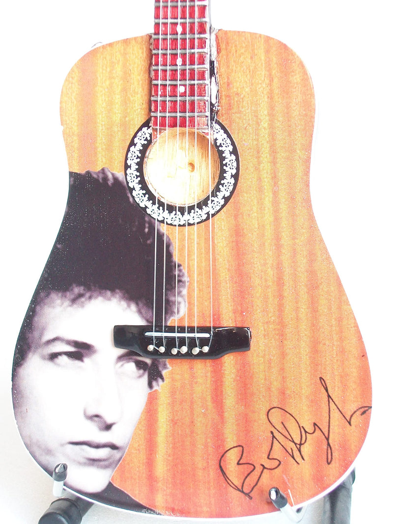 Mini Chitarra Da Collezione Replica In Legno - Bob Dylan - Tribute