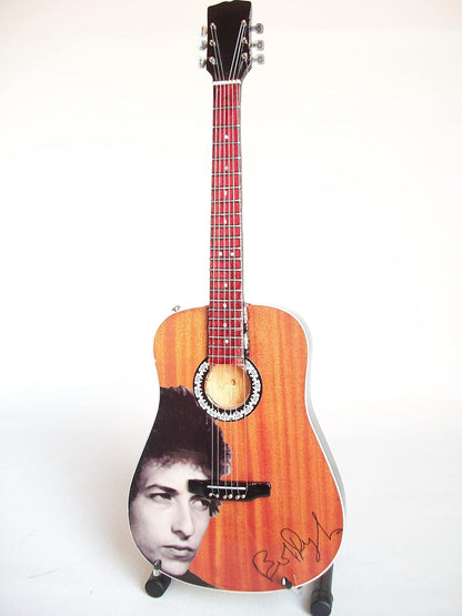 Mini Chitarra Da Collezione Replica In Legno - Bob Dylan - Tribute