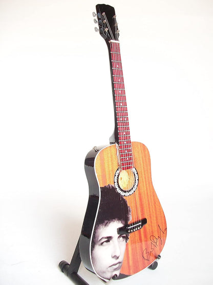 Mini Chitarra Da Collezione Replica In Legno - Bob Dylan - Tribute