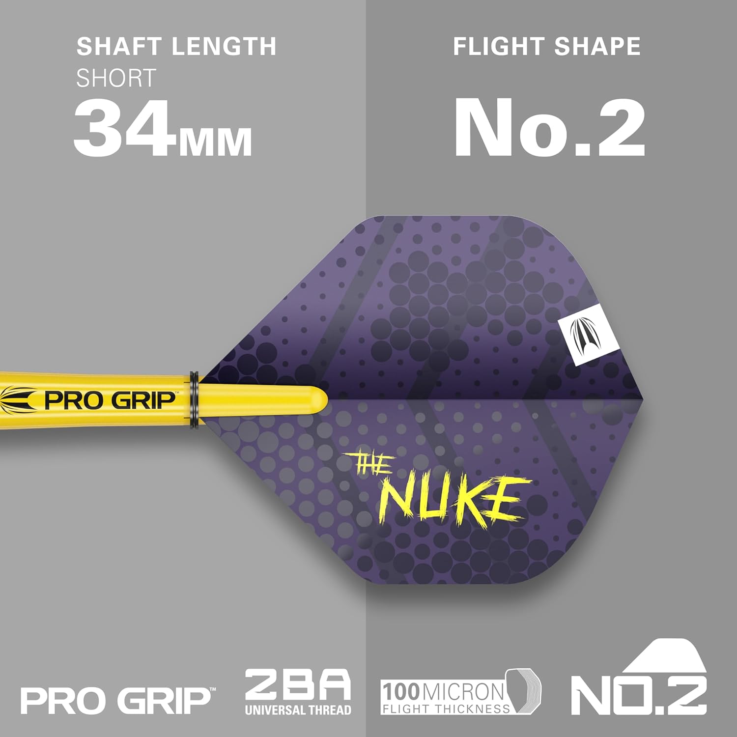 TARGET Darts Luke Littler Loadout 90% Tungsten Steel Tip Darts Set – Steel Tip Dart, The Nuke Player Edition Dart Set, Swiss Point Darts, SP Tool Included