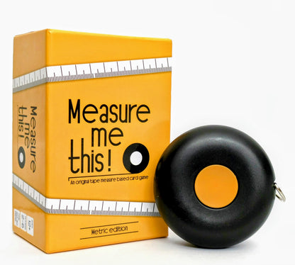 Measure me this! A measurement based card game | 2-6 players, Ages 12+ | A quick fun family friendly party game | 20-30 mins