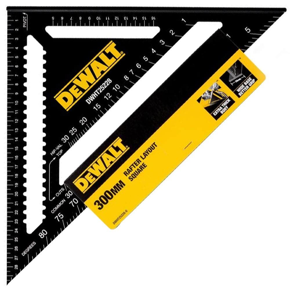 DEWALT Dewa Speed Square-aanslaghoek 30cm DWHT25228-0, zwart