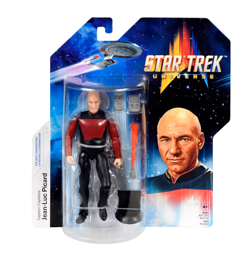 BANDAI Figura de Star Trek Capitán Jean-Luc Picard | Figura de Acción de 5 Pulgadas de la Próxima Generación | Juguete Articulado TNG | Regalos
