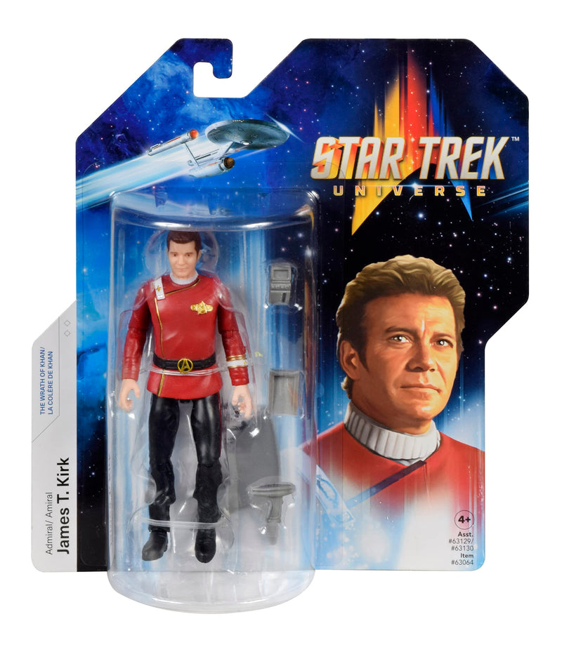BANDAI Star Trek Figure Captain James T. Kirk | 5'' Captain Kirk Star Trek Wrath Of Khan Action Figure | Star Trek The Wrath Of Khan Toy Articulated Figure | Star Trek Gifts And Star Trek Merchandise