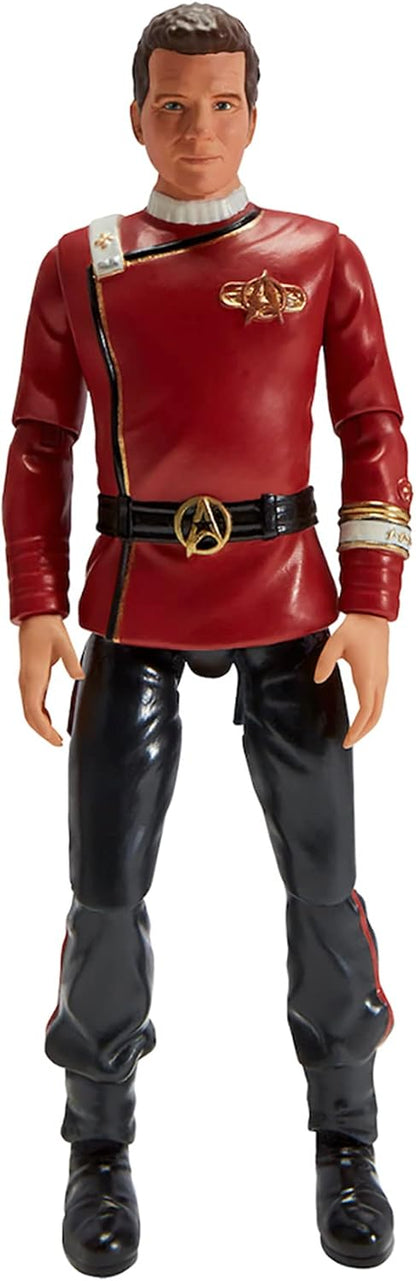 BANDAI Star Trek Figure Captain James T. Kirk | 5'' Captain Kirk Star Trek Wrath Of Khan Action Figure | Star Trek The Wrath Of Khan Toy Articulated Figure | Star Trek Gifts And Star Trek Merchandise