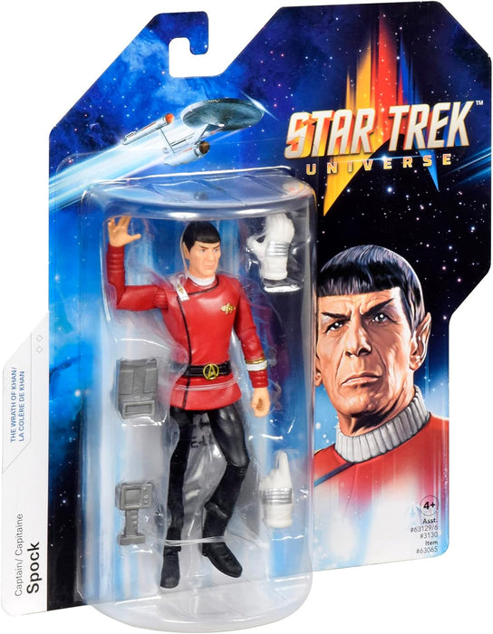 BANDAI Star Trek Figure Captain Spock | 5'' Spock Star Trek Wrath Of Khan Action Figure | Star Trek The Wrath Of Khan Toy Articulated Figure | Star Trek Gifts And Star Trek Merchandise