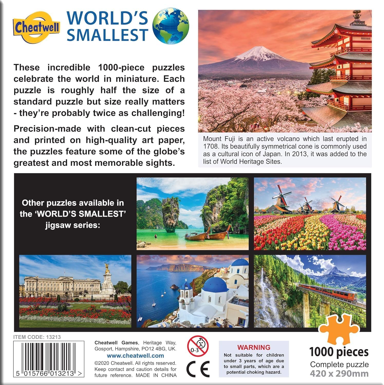 World's Smallest Puzzles Mount Fuji
