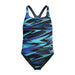 Speedo Girl's Hyperboom Allover Medalist Swimsuit |Quick Drying | Fitness | Chlorine Resistant Swimsuit 11-12 Years Cobalt Pop