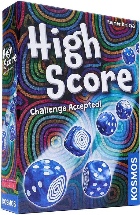 Thames & Kosmos High Score, Competitive Dice-Rolling Game, Board Games for Game Night, Family Games for Adults and Kids, For 2 to 5 Players, Age 8+, 2-Language, English/German