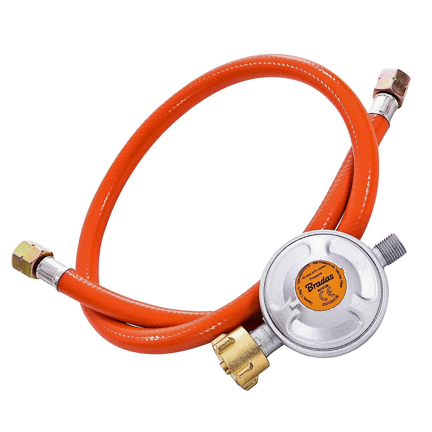 Cozze - Regulator Set With 1.1 Metre Hose And Regulator 2 X 1/4 50 Mbar (De)