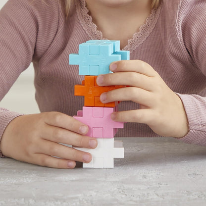 Plus-Plus BIG - Bouwspel voor kinderen vanaf 2 jaar - 40-delige dierenactiviteitsset - boerderijthema - educatief en speels speelgoed voor meisjes en jongens vanaf 24 maanden