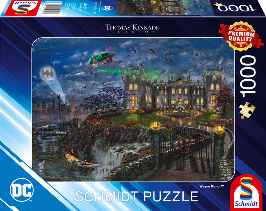 Schmidt | Thomas Kinkade: Batman - Wayne Manor (1000 Pieces) | Jigsaw Puzzle | Ages 14+