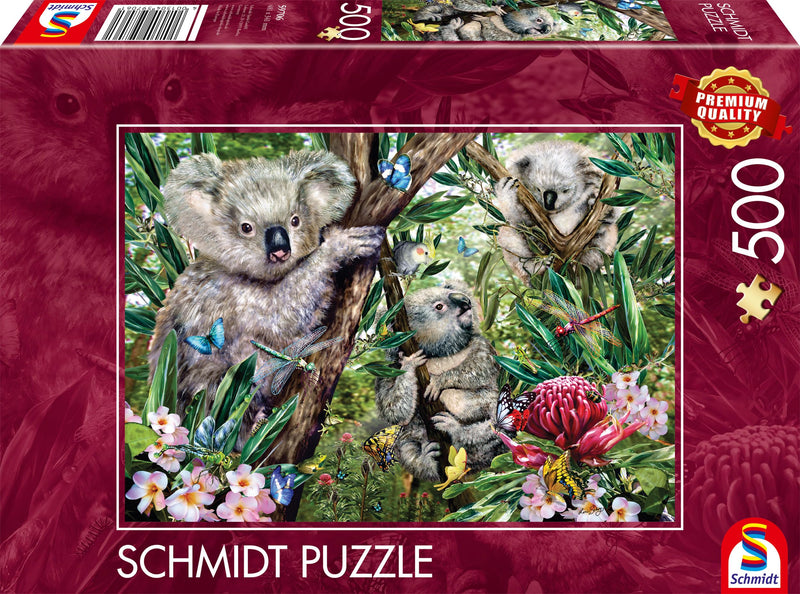 Schmidt | Cute Koala Family (500 Pieces) | Jigsaw Puzzle | Ages 14+ | 1+ Players