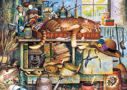 Schmidt, Charles Wysocki: Remington the Horticulturist (1,000 Pieces), Jigsaw Puzzle, Ages 14+, 1+ Players
