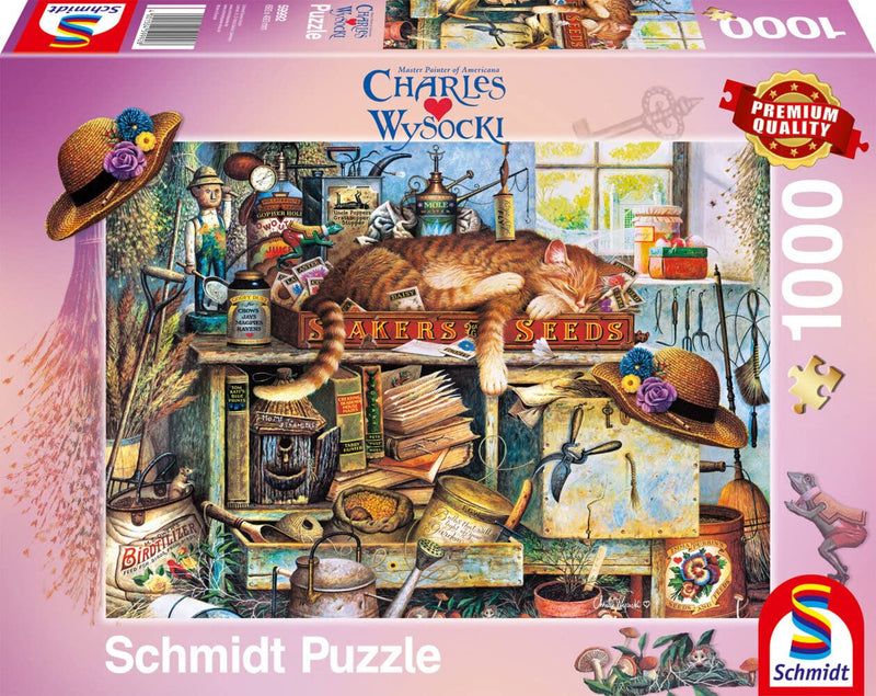 Schmidt, Charles Wysocki: Remington the Horticulturist (1,000 Pieces), Jigsaw Puzzle, Ages 14+, 1+ Players