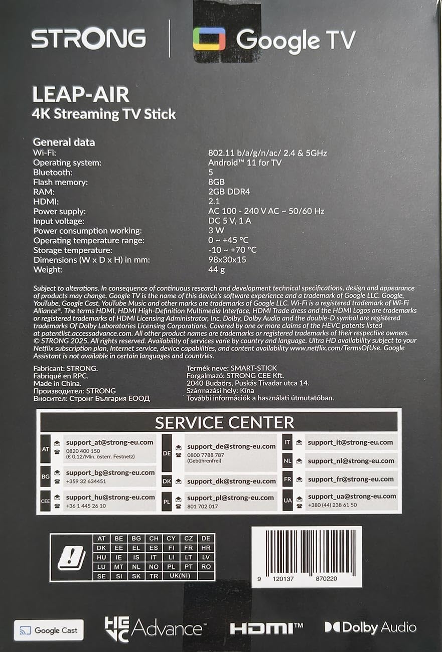 Google Tv Dongle 4K Air