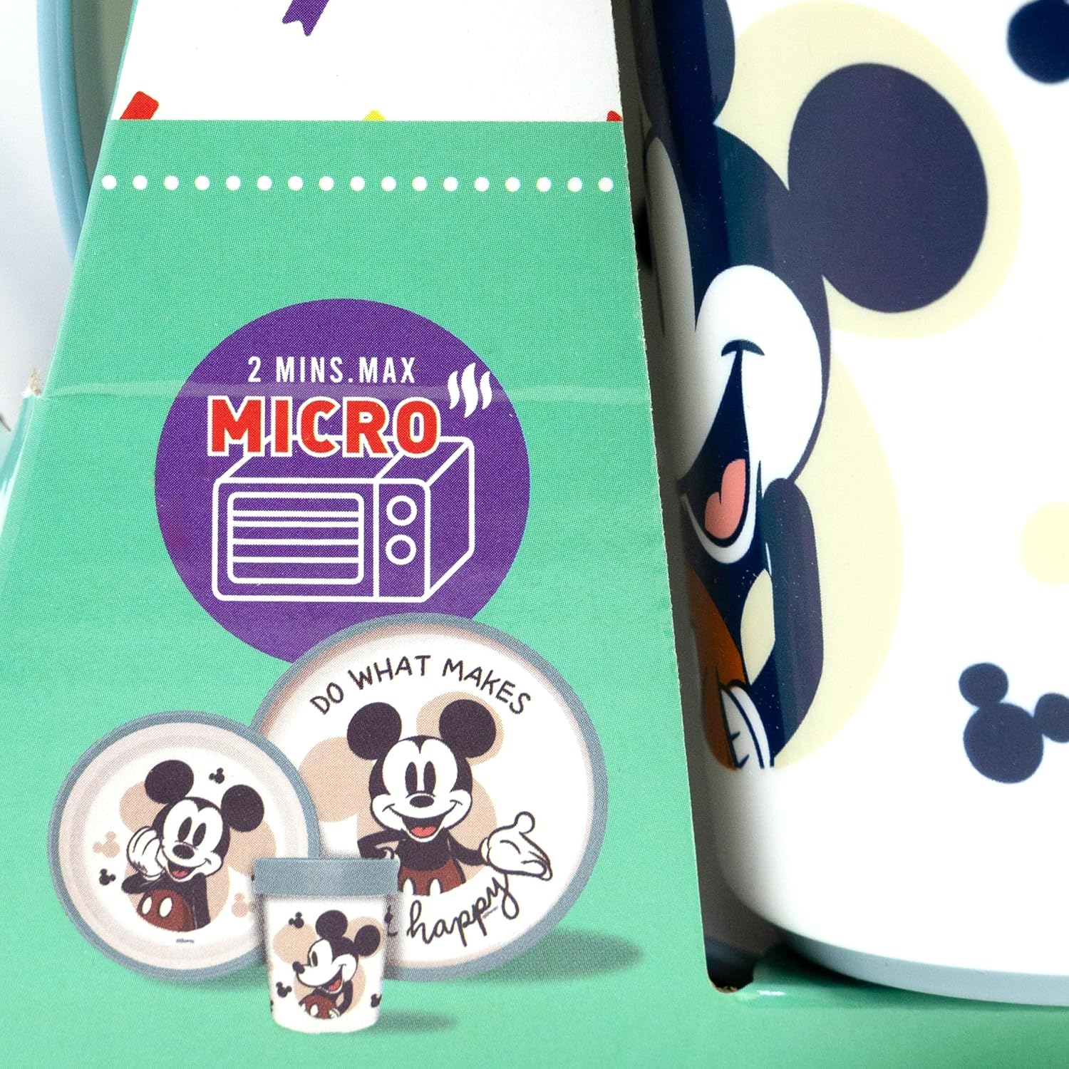 Disney - Mickey Mouse - Toddler 3 Pcs Bicolor Premium Non Slip Set in Gift Box - Full of Smiles