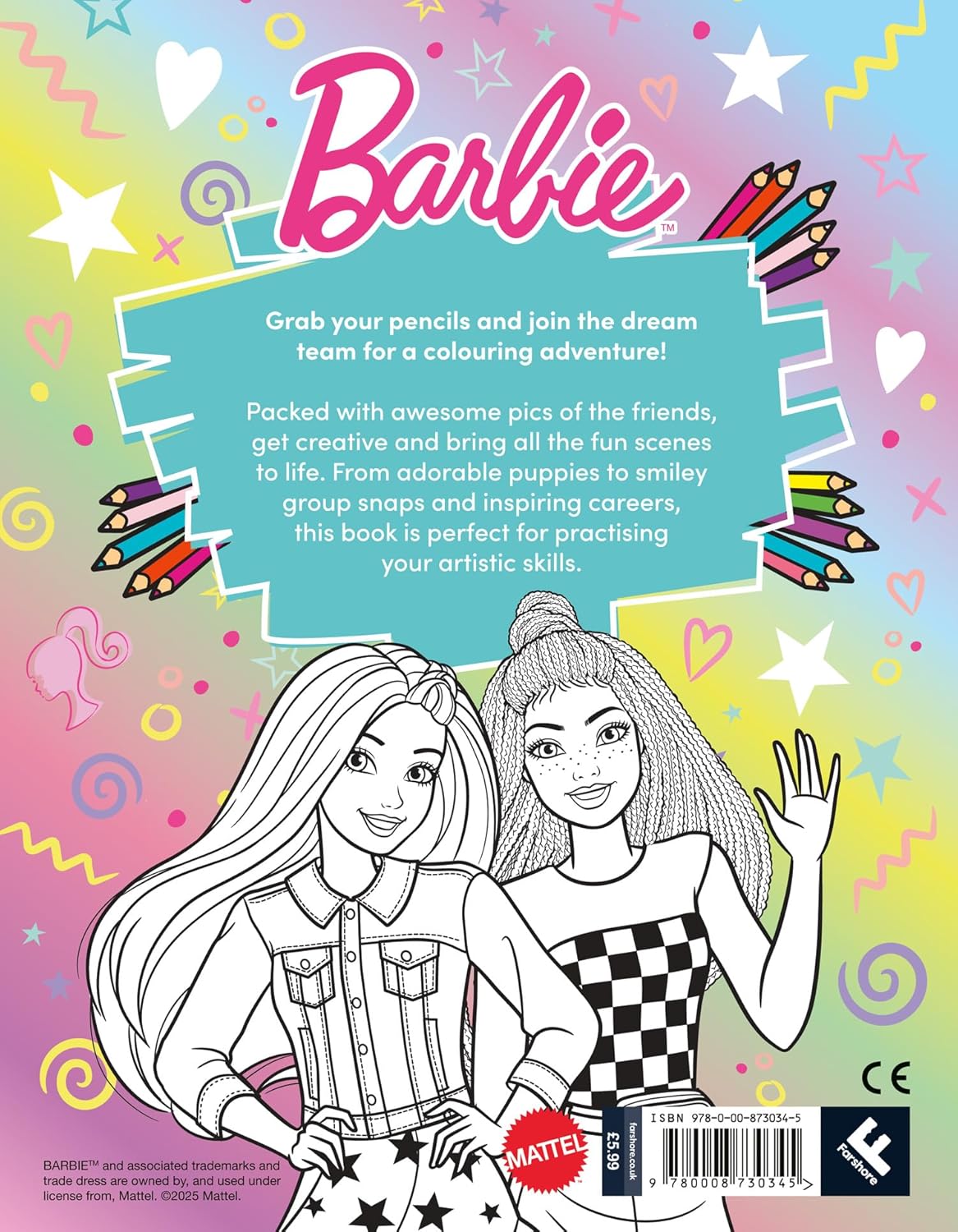 Barbie Dream Team Colouring Book