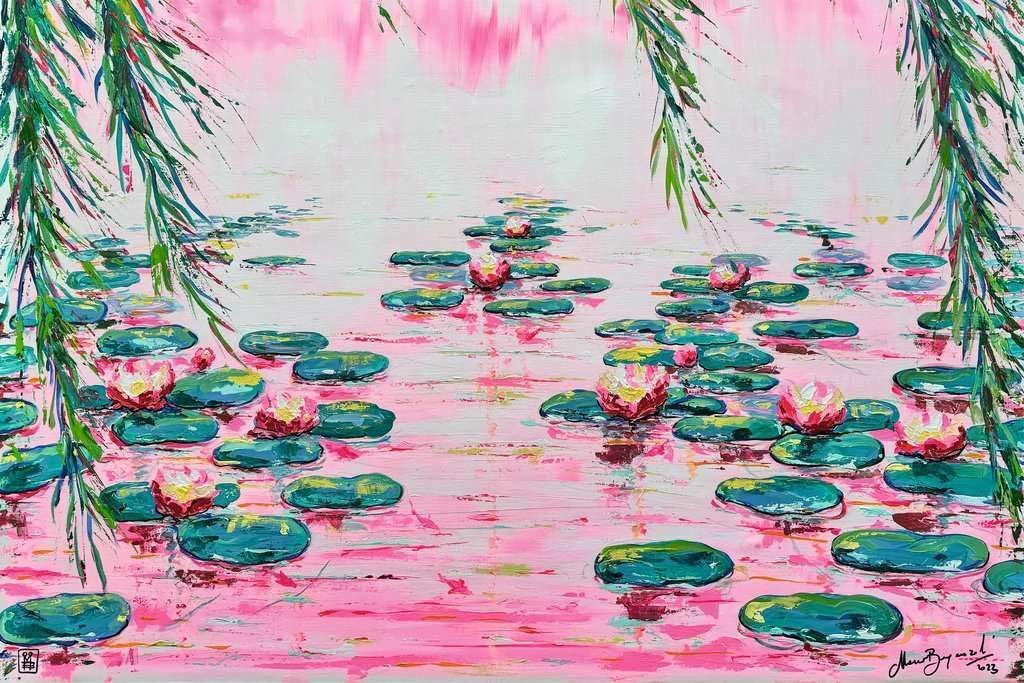 Adult puzzle 4000 Teile - Pink Water Lilies