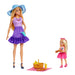 Barbie - Famiglia e Amici, set con bambole Barbie Malibu e la piccola Chelsea, più di 9 accessori e abiti a tema picnic inclusi, giocattolo per bambini, 3+ anni, JBF43