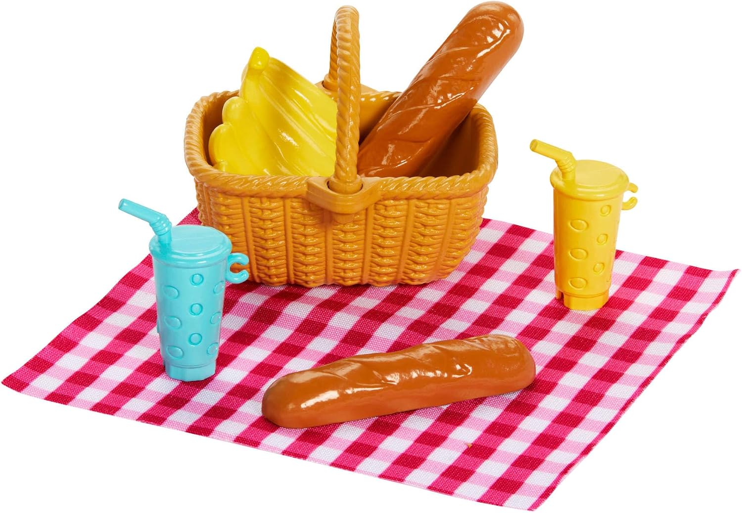 Barbie - Famiglia e Amici, set con bambole Barbie Malibu e la piccola Chelsea, più di 9 accessori e abiti a tema picnic inclusi, giocattolo per bambini, 3+ anni, JBF43