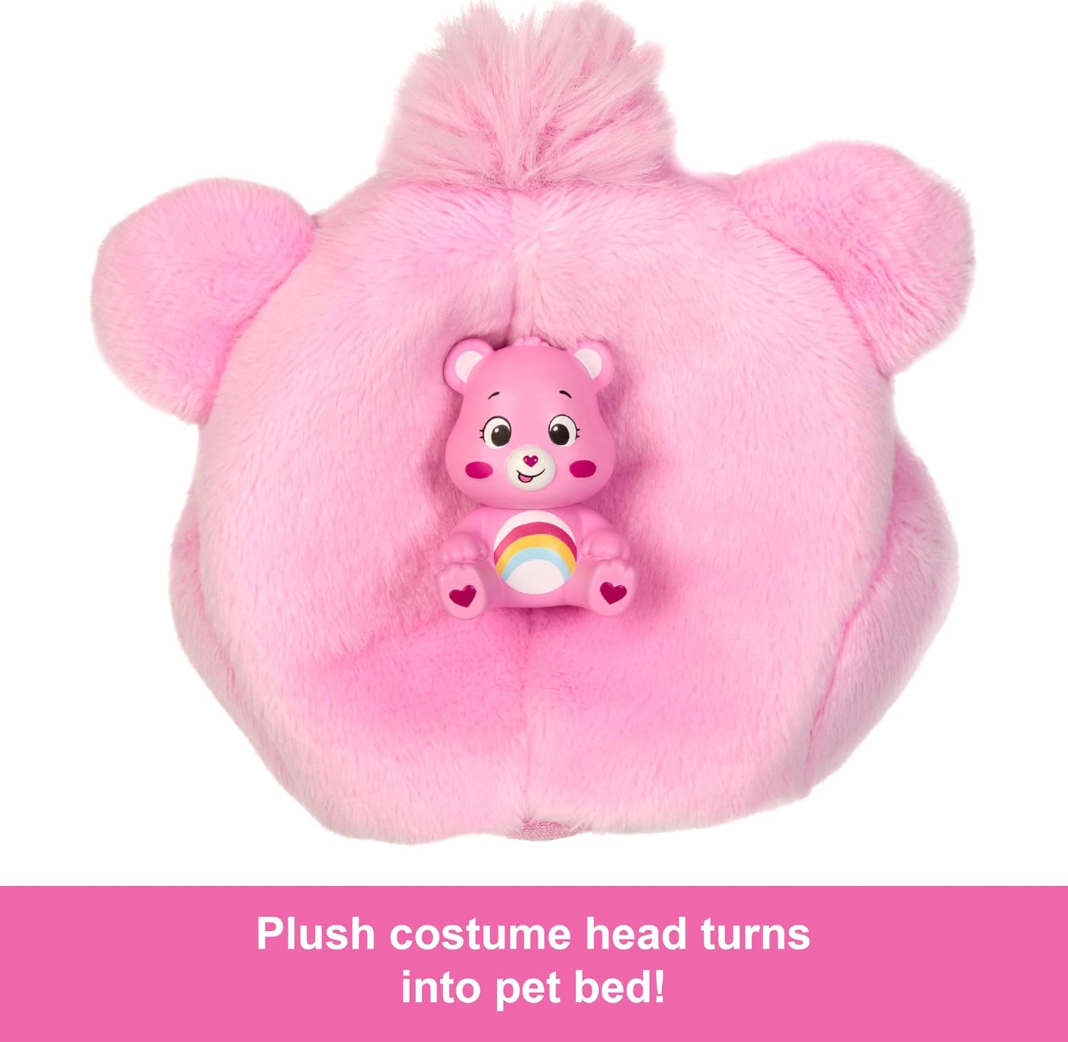 Barbie Cutie Reveal Care Bears Series Doll & Accessories in Cheer Bear Plush Costume, 10 Surprises