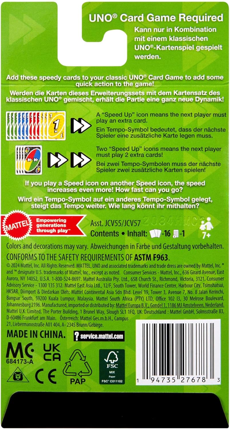 Mattel Uno Add-On Packs! - Speed Pack