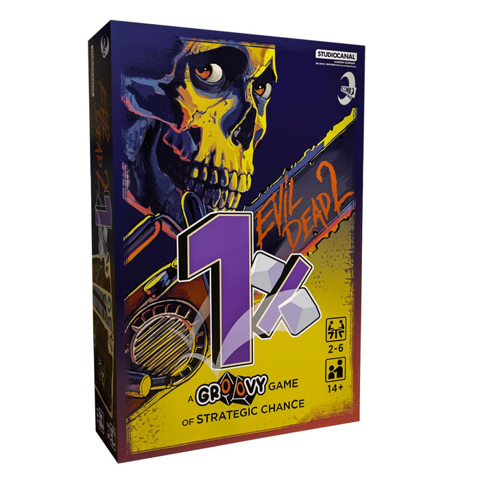 Iconiq Studios Evil Dead 2 1% - Ash Williams Groovy One Percent Party games - card games - 2 decks and 2 dice - fun fast