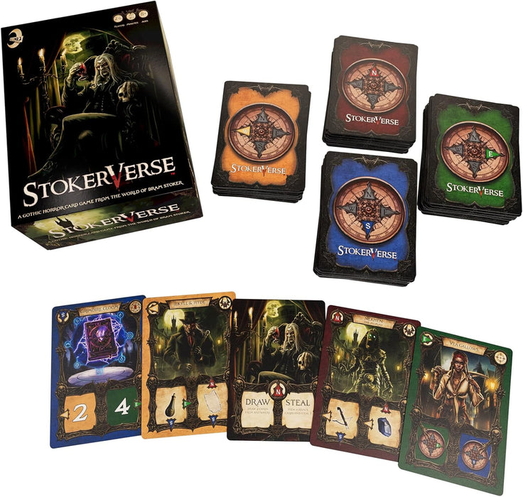 Iconiq Studios Stokerverse - card game - gothic Horror - Bram Stoker - Dracula - easy to learn - fun & strategic - easy to play