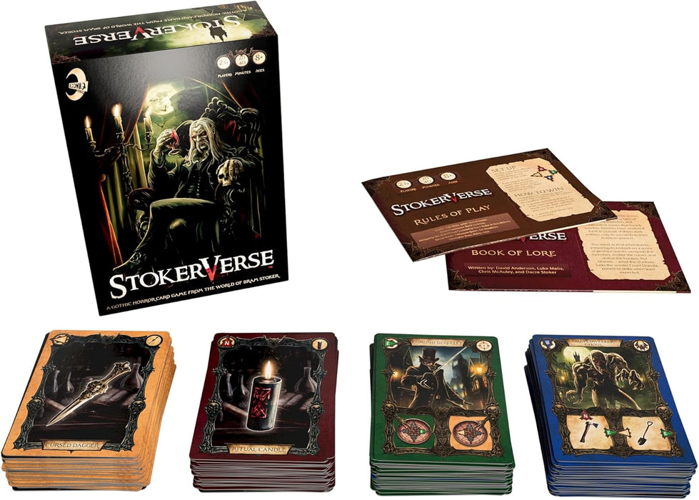 Iconiq Studios Stokerverse - card game - gothic Horror - Bram Stoker - Dracula - easy to learn - fun & strategic - easy to play