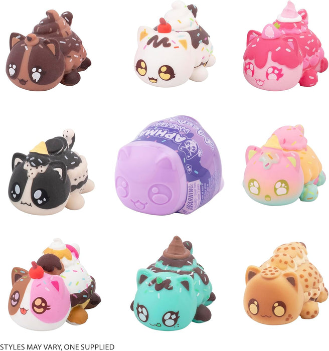 Aphmau MeeMeow Mystery Squishy Figures; Serie 3- IJs; Blind Box, 1 van 8 Mogelijke Ice Cream MeeMeows, Officiële Merch
