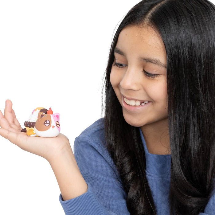 Aphmau MeeMeow Mystery Squishy Figures; Serie 3- IJs; Blind Box, 1 van 8 Mogelijke Ice Cream MeeMeows, Officiële Merch