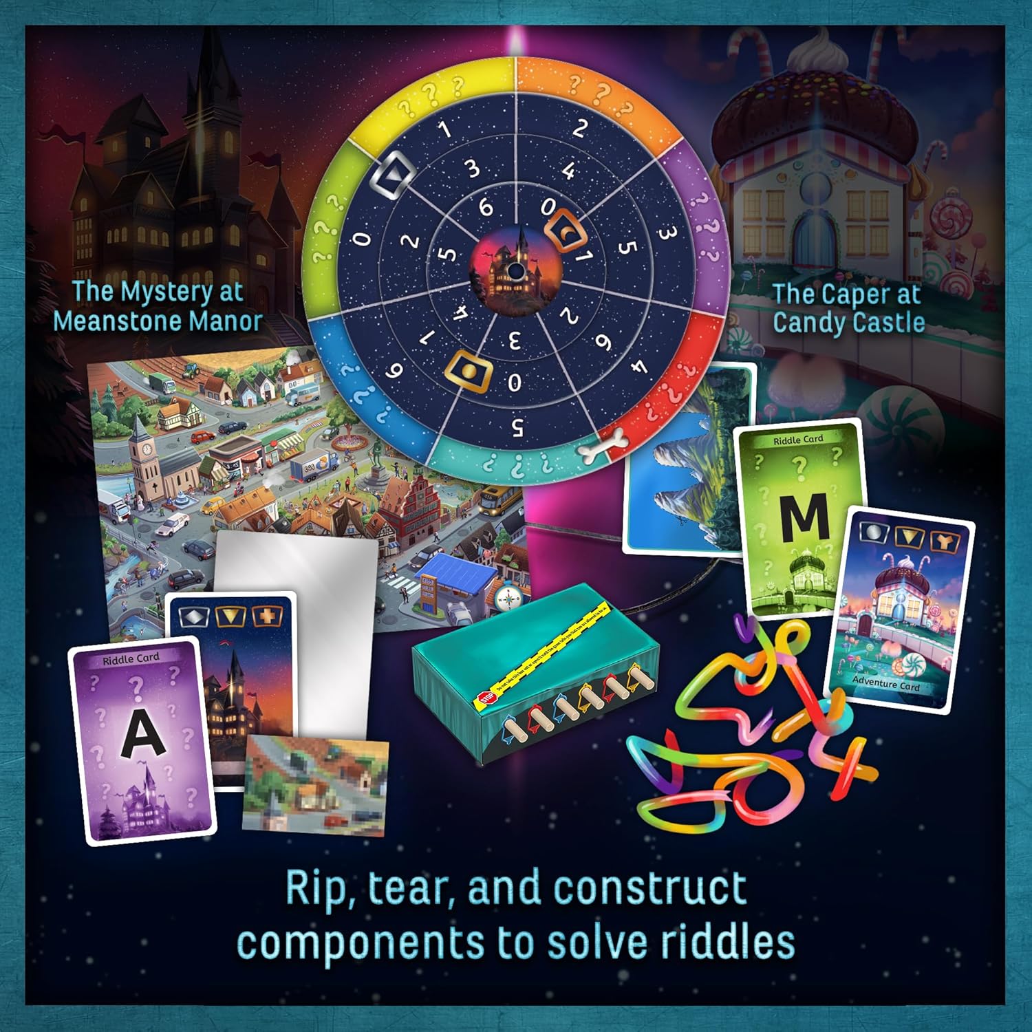Thames & Kosmos EXIT: Family Heroes, 2 Escape Room Card Games, Family Games for Game Night, Escape Room Fun for the Whole Family, For 2 to 4 Players, Ages 8+