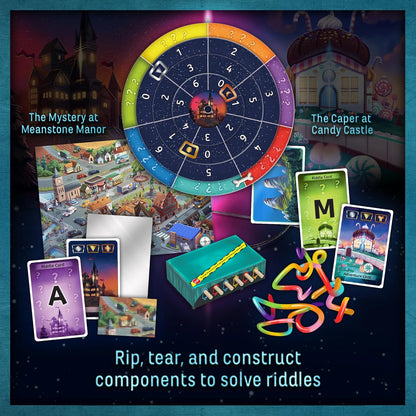 Thames & Kosmos EXIT: Family Heroes, 2 Escape Room Card Games, Family Games for Game Night, Escape Room Fun for the Whole Family, For 2 to 4 Players, Ages 8+