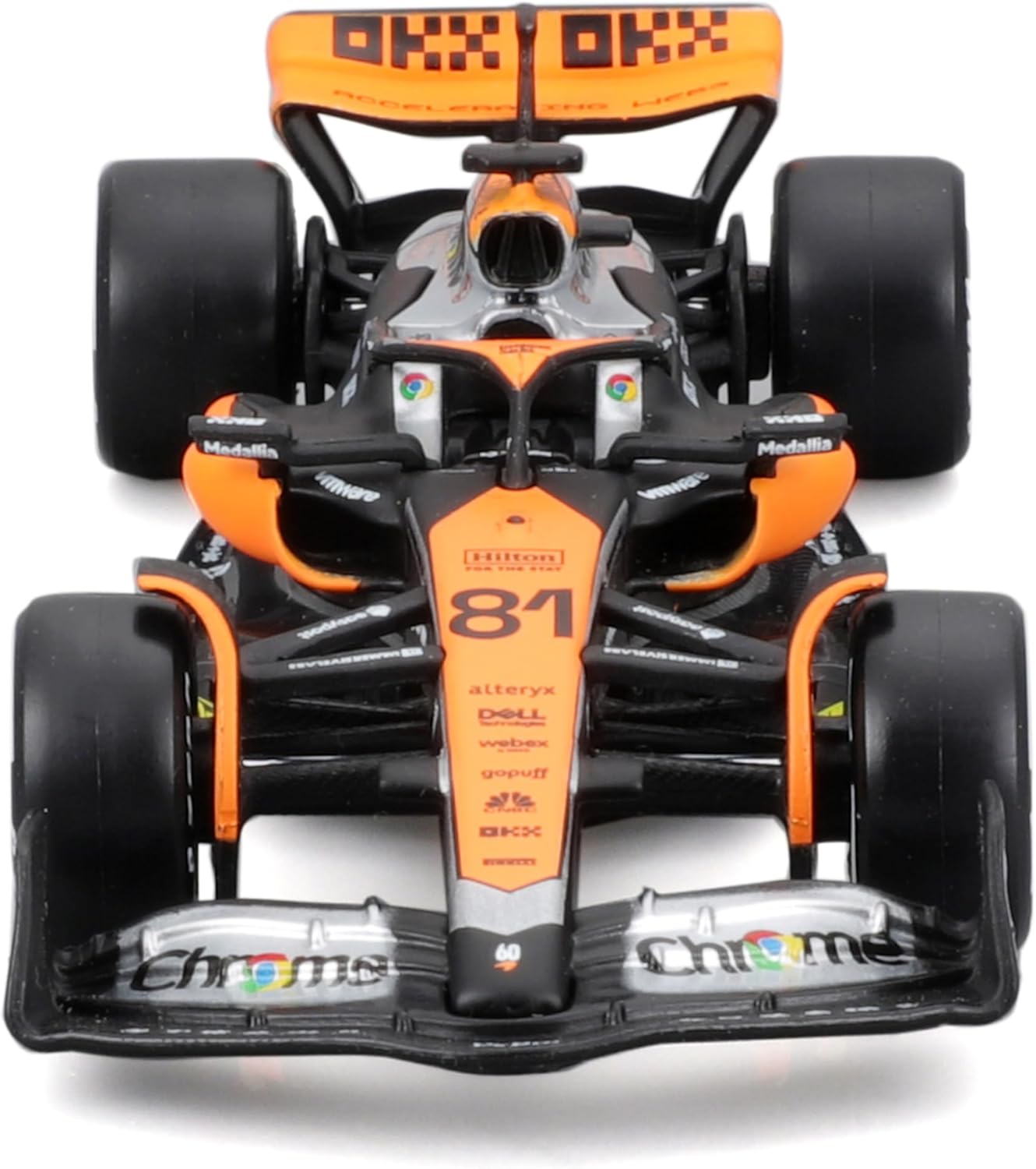 Bburago Formula 1 F1 MCLAREN MCL60 PIASTRI (2023) - 1:43 Scale - Die-Cast Rreplica Collectible Race Car, Black