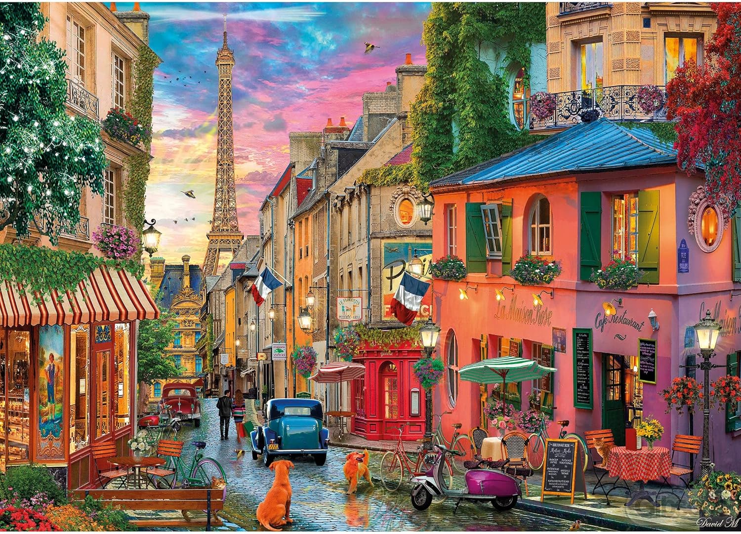 Gibsons Puzzle 1000 pièces : Coucher de Soleil Sur Paris