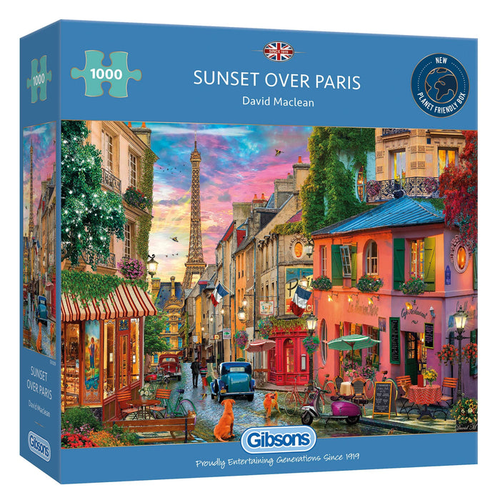 Gibsons Puzzle 1000 pièces : Coucher de Soleil Sur Paris