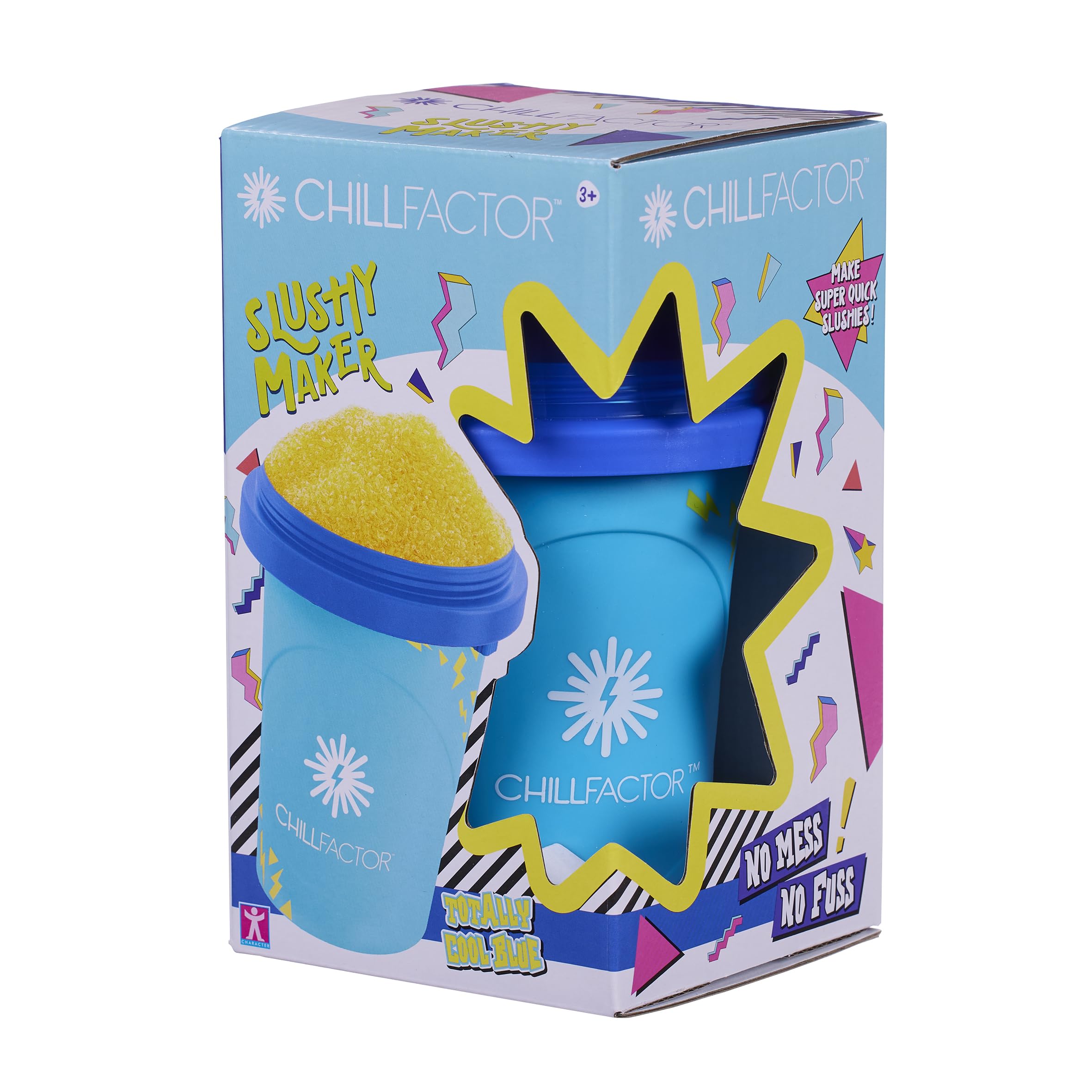 Chill Factor Colour Shock slushy maker Totally Cool Blue- Reusable slushy maker cup, homemade slushies. Squeeze cup slushy maker Kitchen toys