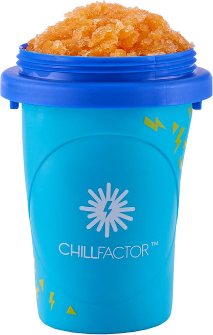 Chill Factor Colour Shock slushy maker Totally Cool Blue- Reusable slushy maker cup, homemade slushies. Squeeze cup slushy maker Kitchen toys