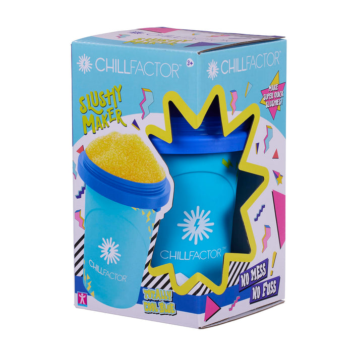 Chill Factor Colour Shock slushy maker Totally Cool Blue- Reusable slushy maker cup, homemade slushies. Squeeze cup slushy maker Kitchen toys