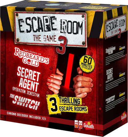 Escape Room: The Game - Vol. 3 | 3 Thrilling Escape Rooms in Your Own Home! | Board Games for Adults | For 3-5 Players | Ages 16+