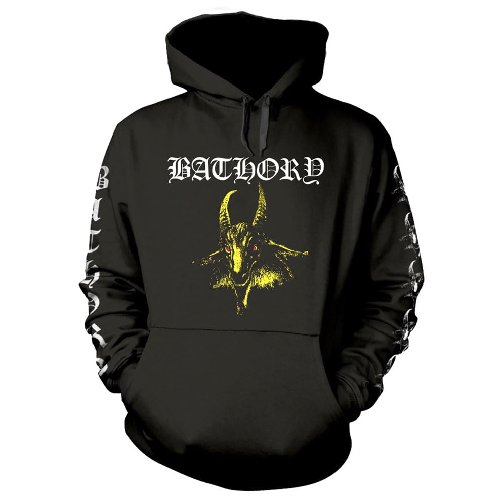 Bathory Goat Band Logo Pullover Hoodie XXL Black