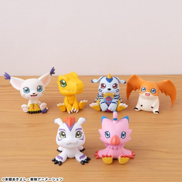 Lukappu Digimon Adventure Gomamon Approx. 4.3 inches (110 mm), PVC Pre-painted Action Figure