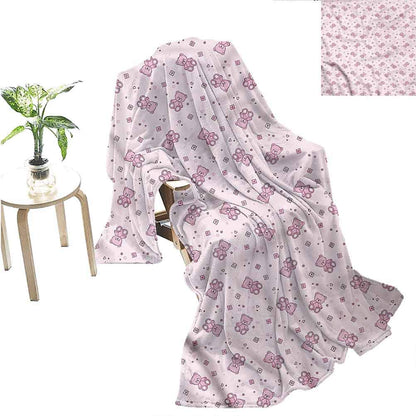 Miles Ralph Coperta per giocattoli in peluche e quadrati testurizzati resistenti e morbidi per coperte, 152,4 x 127 cm