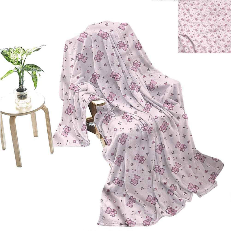 Miles Ralph Coperta per giocattoli in peluche e quadrati testurizzati resistenti e morbidi per coperte, 152,4 x 127 cm