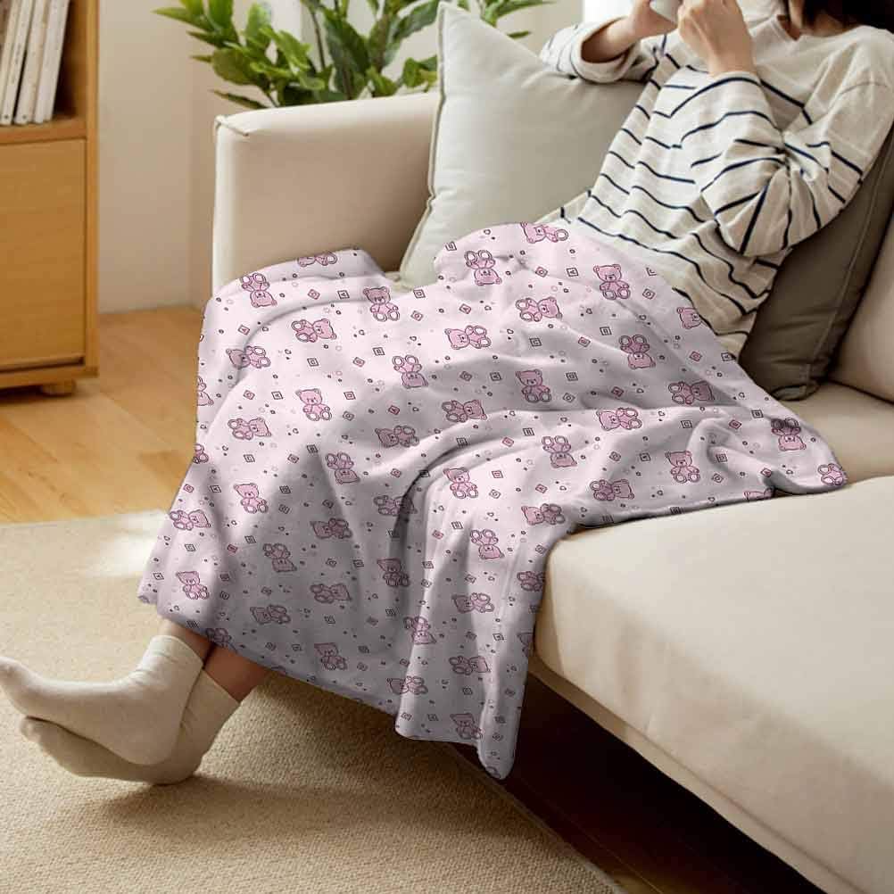 Miles Ralph Coperta per giocattoli in peluche e quadrati testurizzati resistenti e morbidi per coperte, 152,4 x 127 cm
