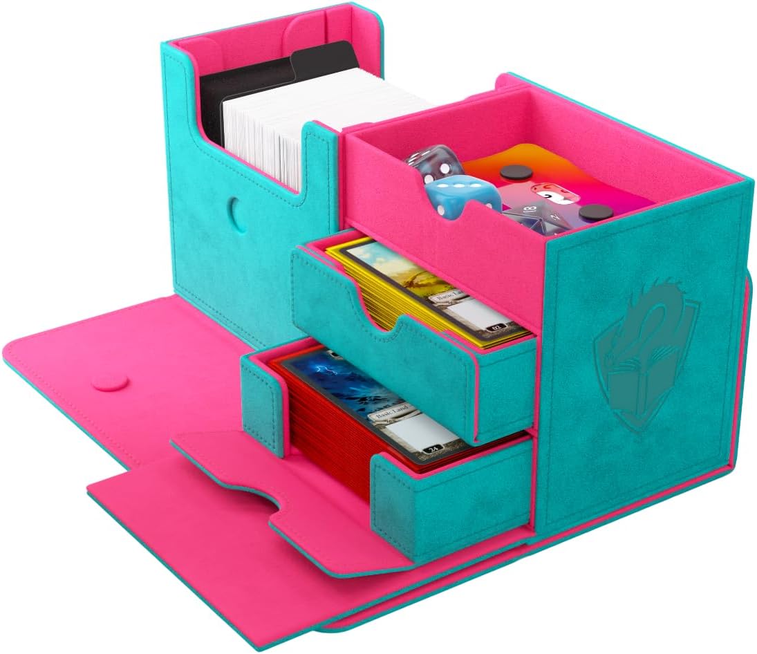 Gamegenic, The Academic 133+ XL Teal/Pink, Trading Card & Accessory Holder